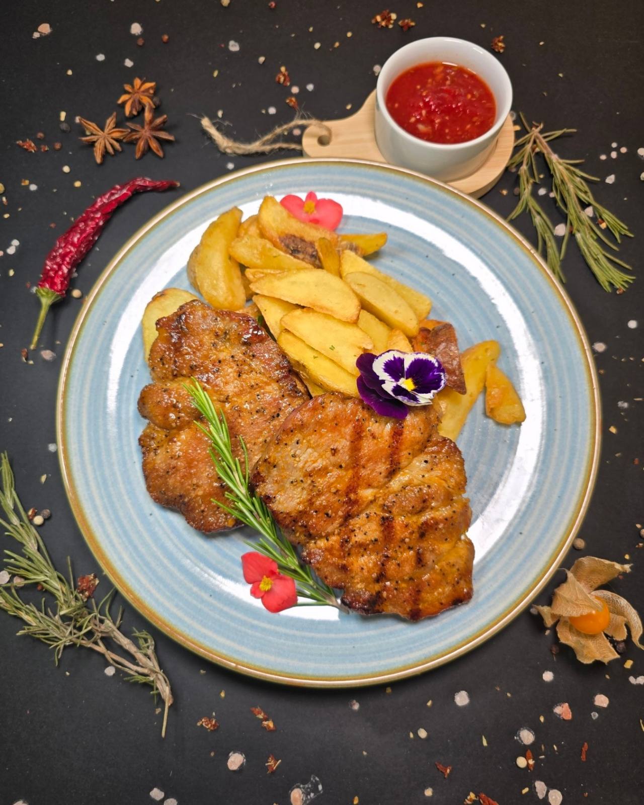 Steak din ceafă de porc